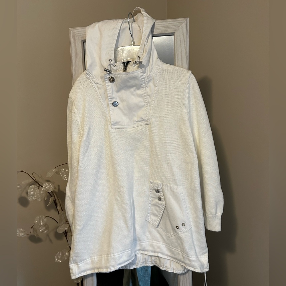 Lauren Active Ralph Lauren White Zip-Up Jacket size M